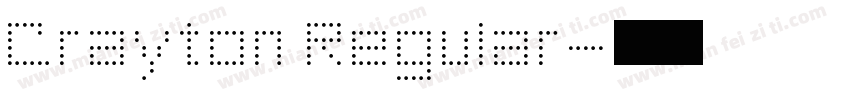 Crayton Regular字体转换
